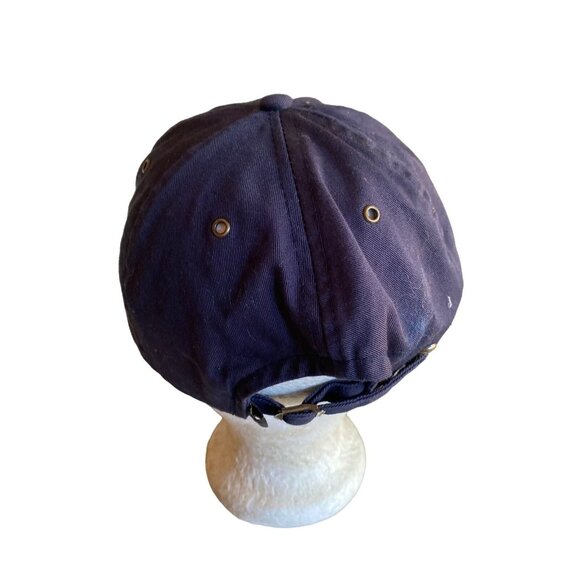 Ludington Michigan Embroidered Navy Blue Adjustable Baseball Cap - Picture 2 of 6
